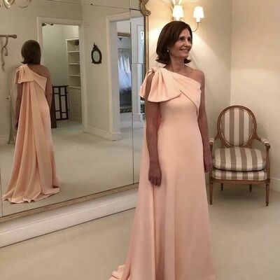 One shoulder sheath mother of bride/ groom dress formal dress 