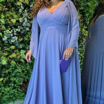 Plus size mother of the bride/groom dress formal dress