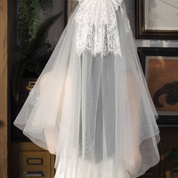 Lace Bow Finger Veil Retro Style - Thumbnail 4