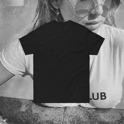 No bra club t shirt black