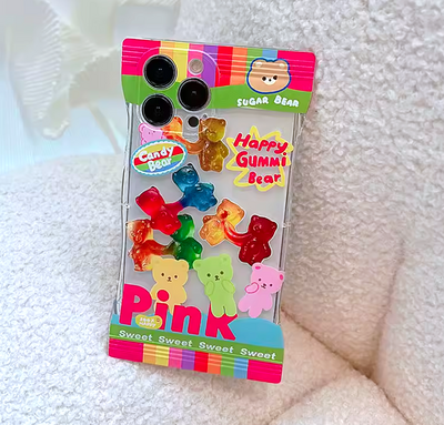 *Free Shipping*HAPPY GUMMY BEAR PHONE CASE