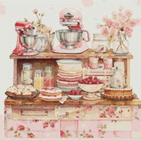 Sweet Desserts Cross Stitch Pattern - Thumbnail 1