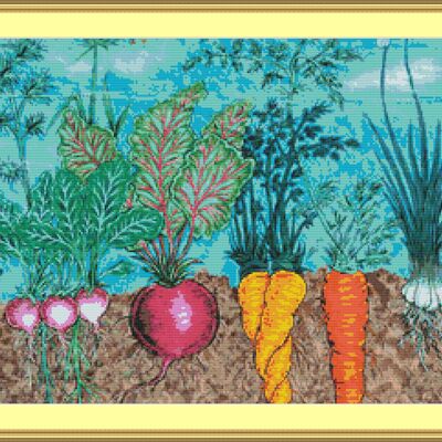 Root vegetables cross stitch pattern - Thumbnail 5