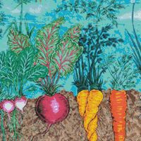 Root Vegetables Cross Stitch Pattern - Thumbnail 1