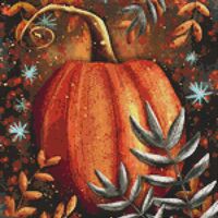 Pumpkin Cross Stitch Pattern - Thumbnail 1