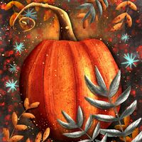 Pumpkin Cross Stitch Pattern - Thumbnail 2