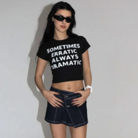 SOMETIMES ERRATIC ALWAYS DRAMATIC BABY TEE - Thumbnail 3