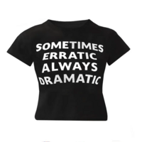 SOMETIMES ERRATIC ALWAYS DRAMATIC BABY TEE - Thumbnail 4