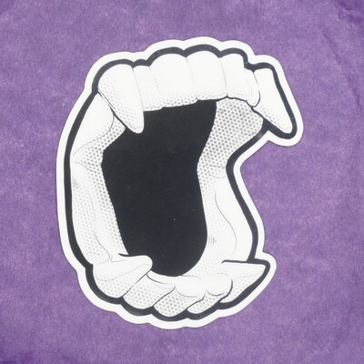 Vampire teeth stickers