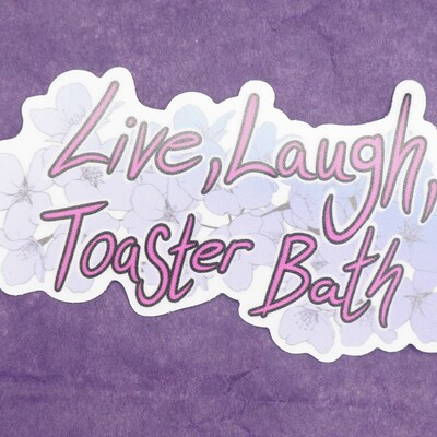 Live laugh sticker