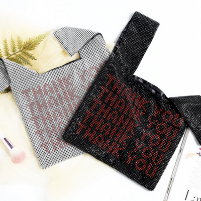 Thank you crystal bag 