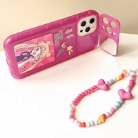 Fuchsia Sailor Moon Phone Case For iPhone With Bracelet (iPhone11-iPhone15) - Thumbnail 5