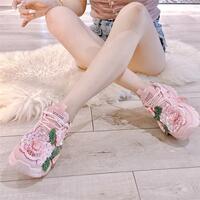New sequin embroidered peony sneakers and casual shoes - Thumbnail 6