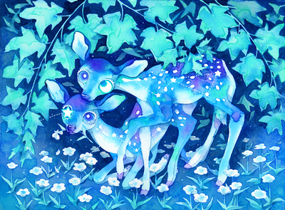 11x15 cosmic twins print