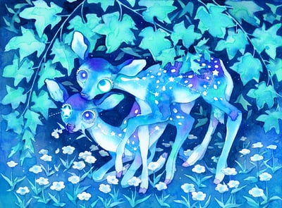 8x11 cosmic twins print