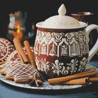 Hot Chocolate Cross Stitch Pattern - Thumbnail 1