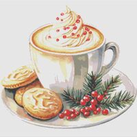 Festive Cookies Cross Stitch \Pattern - Thumbnail 1