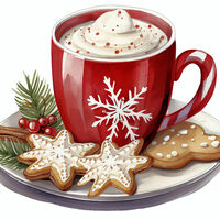Festive Cocoa Cross Stitch Pattern - Thumbnail 2