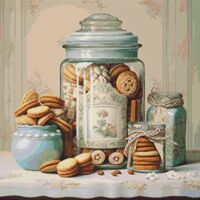 Cookie Jar Cross Stitch Pattern - Thumbnail 1