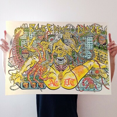 Bleeding Noze - Screen Printed Poster