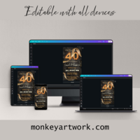 Disney Frozen Birthday Invitation, Princess Elsa E-Invite Birthday Invitation Canva Editable - Thumbnail 4