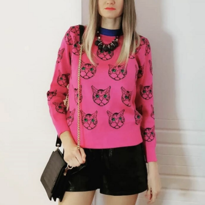 Kitty sweater one size