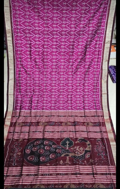 Sambalpuri silk Saree Sambalpuri silk pata Saree wedding and festival party wear silk Saree