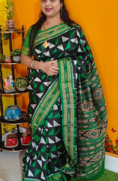 Sambalpuri silk pata  Saree wedding and festival  party wear silk Saree 