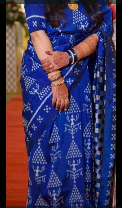   Sambalpuri silk pata  Saree wedding and festival  party wear silk Saree 