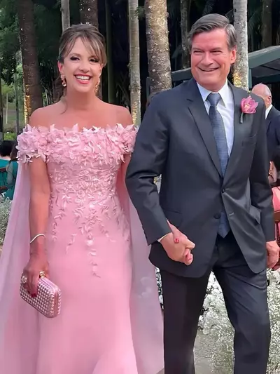 Off The Shoulder Mother Of The Bride/ Groom Dress For Wedding Classic Appliques Prom Dresses Pink Chiffon Long Evening Gown