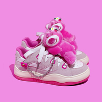 Strawberry Bear Casual Sneakers For Woman - Thumbnail 7