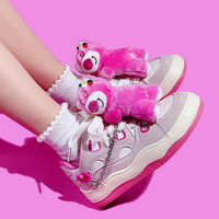 Strawberry Bear Casual Sneakers For Woman - Thumbnail 3