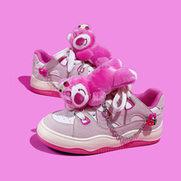 Strawberry Bear Casual Sneakers For Woman - Thumbnail 6