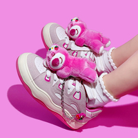 Strawberry Bear Casual Sneakers For Woman - Thumbnail 4