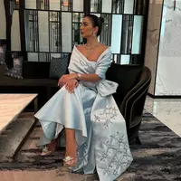 Elegant Mermaid Mother Of The Bride/ Groom Dresses With Beading Shawl Bow - Thumbnail 3