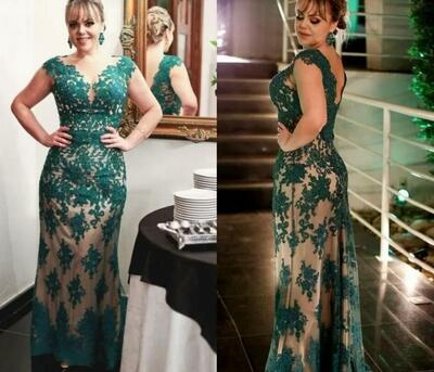  Sheath Mother of Bride Groom Dresses V Neck Cap Sleeves Lace Appliques