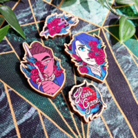 Heir's Game 1.5'' Wooden Pin - Thumbnail 1