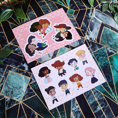 Heir's game a7 sticker sheet