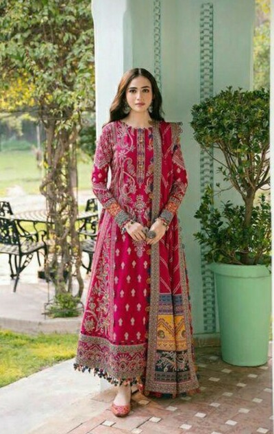 Dress BEAUTIFUL muslin dress For you wife and mother and daughter 