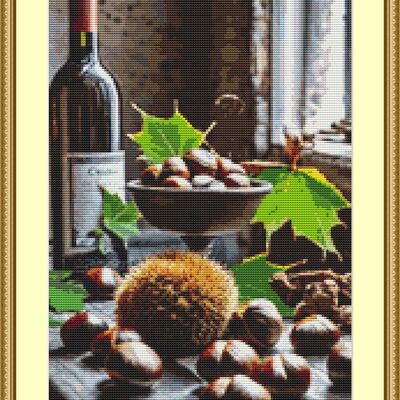 Chestnuts cross stitch pattern