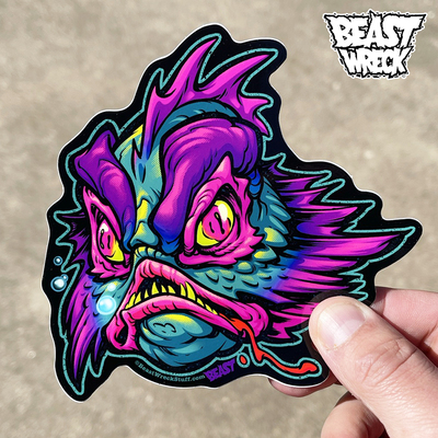 Creech from the beach sticker