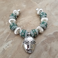 Mask Green Charm Bangle  - Thumbnail 3