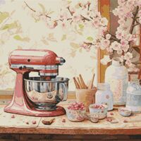 Baking I Cross Stitch Pattern - Thumbnail 1