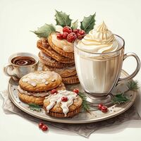 Christmas Coffee Cross Stitch Pattern - Thumbnail 2