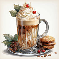 Festive Chocolate Cross Stitch Pattern - Thumbnail 2