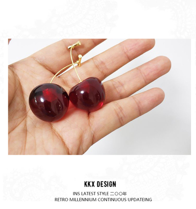 cherry earrings
