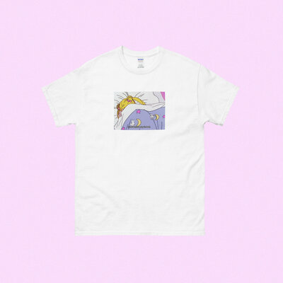 I Just Want To Stay In Bed T Shirt White