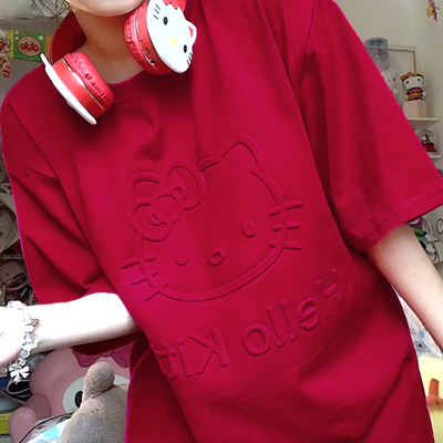 *free shipping*kt embossed tshirt