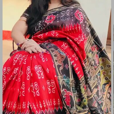 Sambalpuri silk pata  saree wedding and festival  party wear silk saree 
