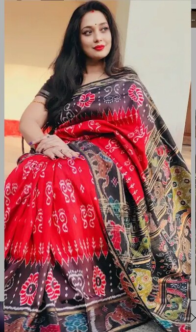 Sambalpuri silk pata  Saree wedding and festival  party wear silk Saree 